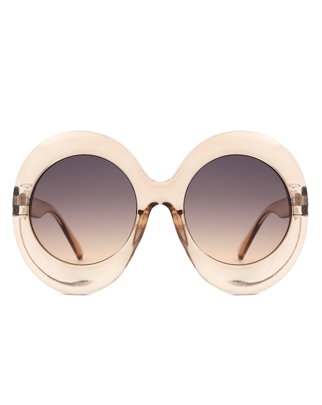 Quest - Oversized Oval Round Women's Fashion Sunglasses