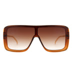 Wildwind - Square Fashion Flat Top Oversize Retro Sunglasses