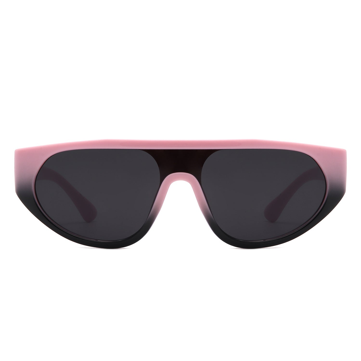 Isolde - Round Flat Top Retro Fashion Sunglasses