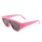 Goldleaf - Geometric Oversize Glitter Square Fashion Women Sunglasses