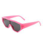 Firelily - Geometric Square Oversize Futuristic Fashion Sunglasses