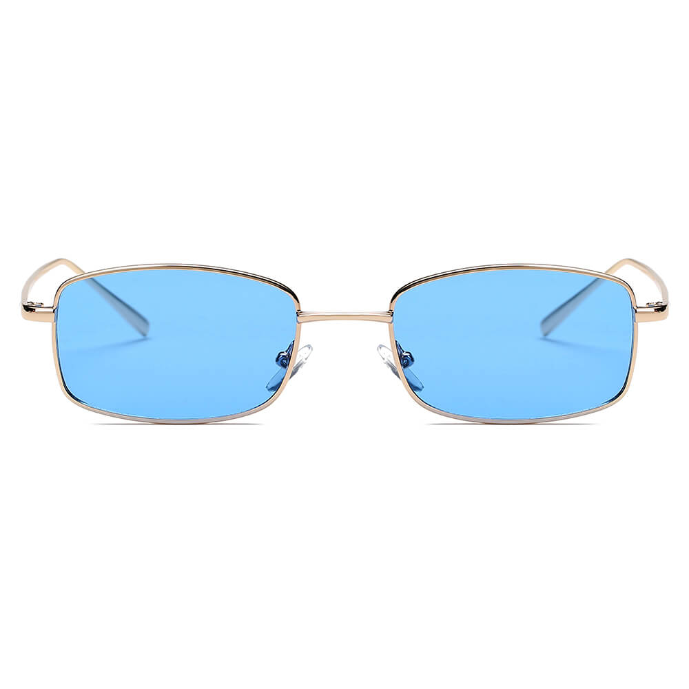 GARNER | Retro Vintage Slim Rectangle Sunglasses