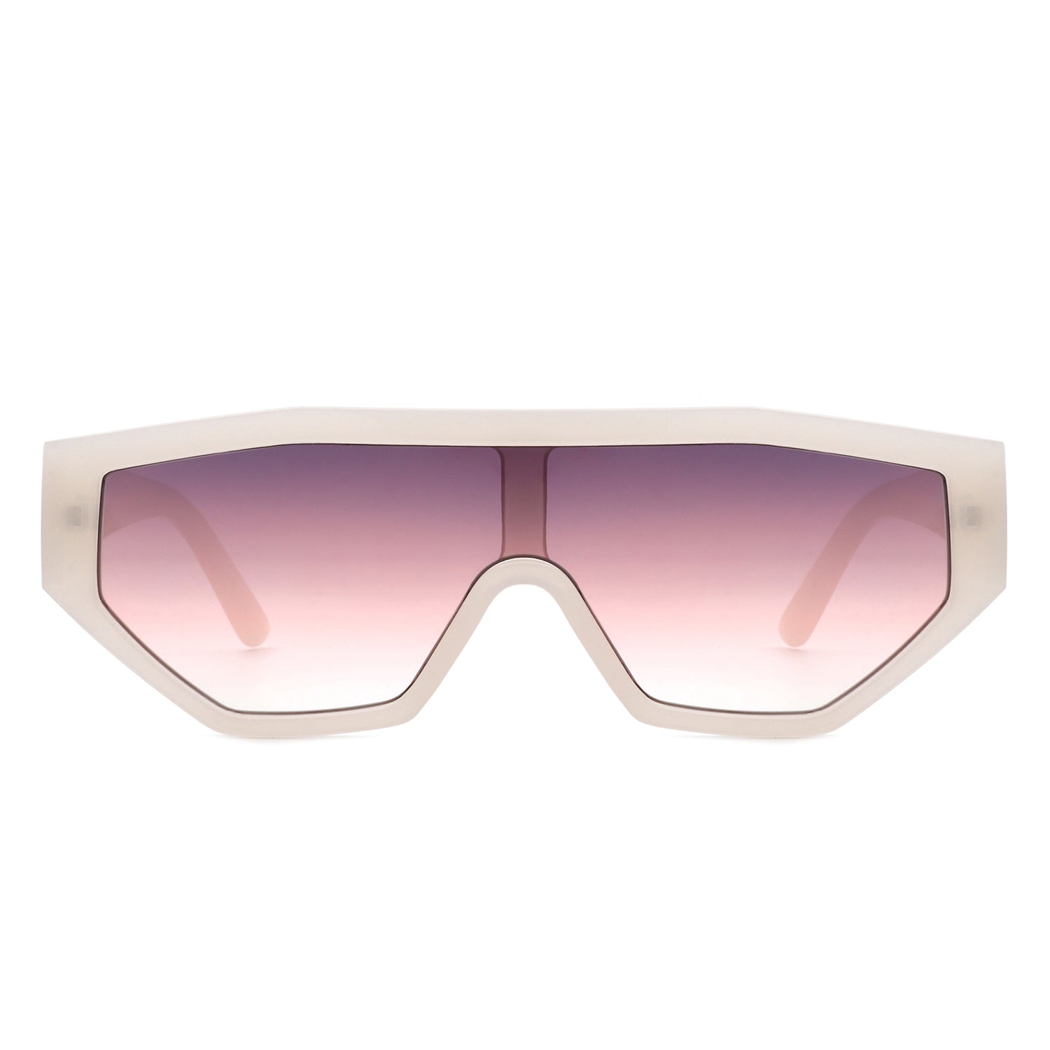 Firelily - Geometric Square Oversize Futuristic Fashion Sunglasses