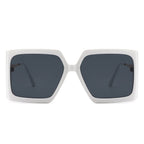 Yellowra - Women Oversize Retro Square Large Fashion Sunglasses