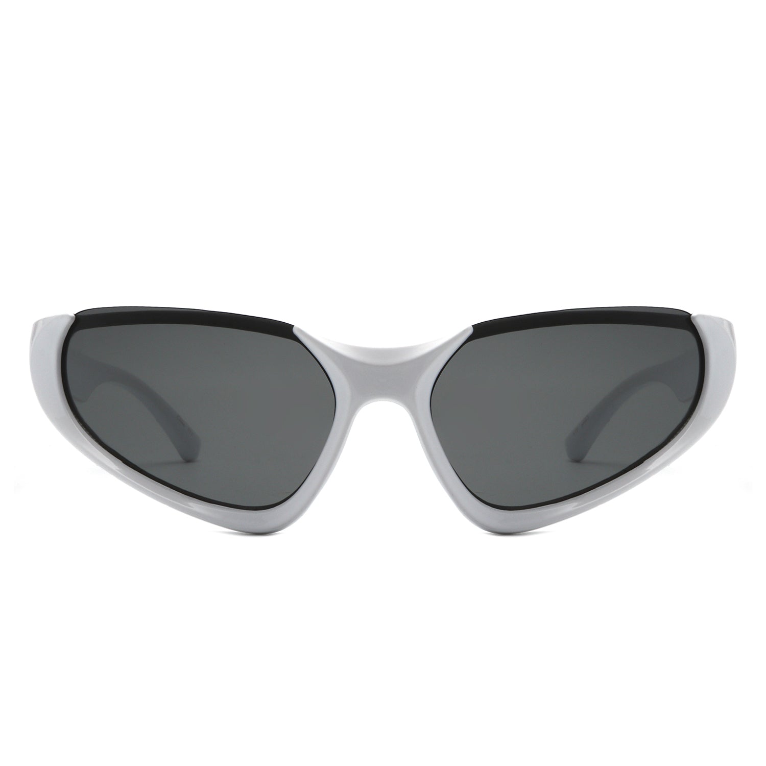 Dazzling - Rectangle Retro Fashion Wrap Around Sunglasses