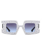 Pledge - Modern Chunky Geometric Square Fashion Sunglasses