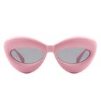 Vexa - Fashion Trendy Cat-eye Thick Frame Sexy Lip Sunglasses