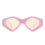 Rosedawn - Futuristic Square Retro Chunky Irregular Geometric Sunglasses
