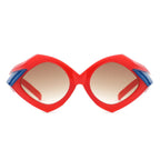 Talor - Geometric Fashion Polygon Triangle Sunglasses