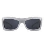 Skytalon - Square Retro Chunky Wrap Around Sunglasses