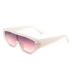 Firelily - Geometric Square Oversize Futuristic Fashion Sunglasses