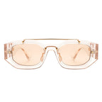Xanadusk- Geometric Retro Irregular Brow-Bar Square Fashion Sunglasses