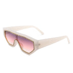 Goldleaf - Geometric Oversize Glitter Square Fashion Women Sunglasses