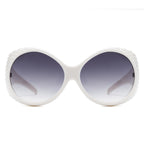 Radiant - Oversized Round Wrap-Around Fashion Women's Sunglasses