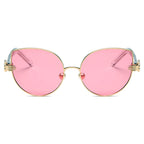 CENTRALIA | Women Metal Frame Cat Eye Hands Classic Sunglasses