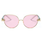 CENTRALIA | Women Metal Frame Cat Eye Hands Classic Sunglasses