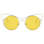 GERING | Women Round High Pointed Cat Eye Sunglasses