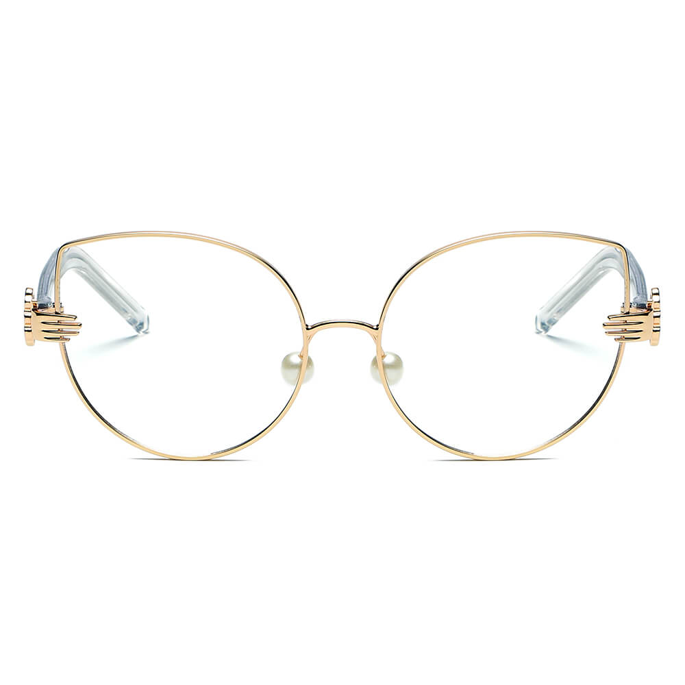 CENTRALIA | Women Metal Frame Cat Eye Hands Classic Sunglasses