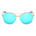 ASPEN | Womens Trendy Mirrored Lens Cat Eye Sunglasses