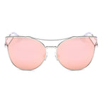 ASPEN | Womens Trendy Mirrored Lens Cat Eye Sunglasses