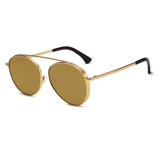 BETHEL | Retro Mirrored Lens Teardrop Aviator Sunglasses