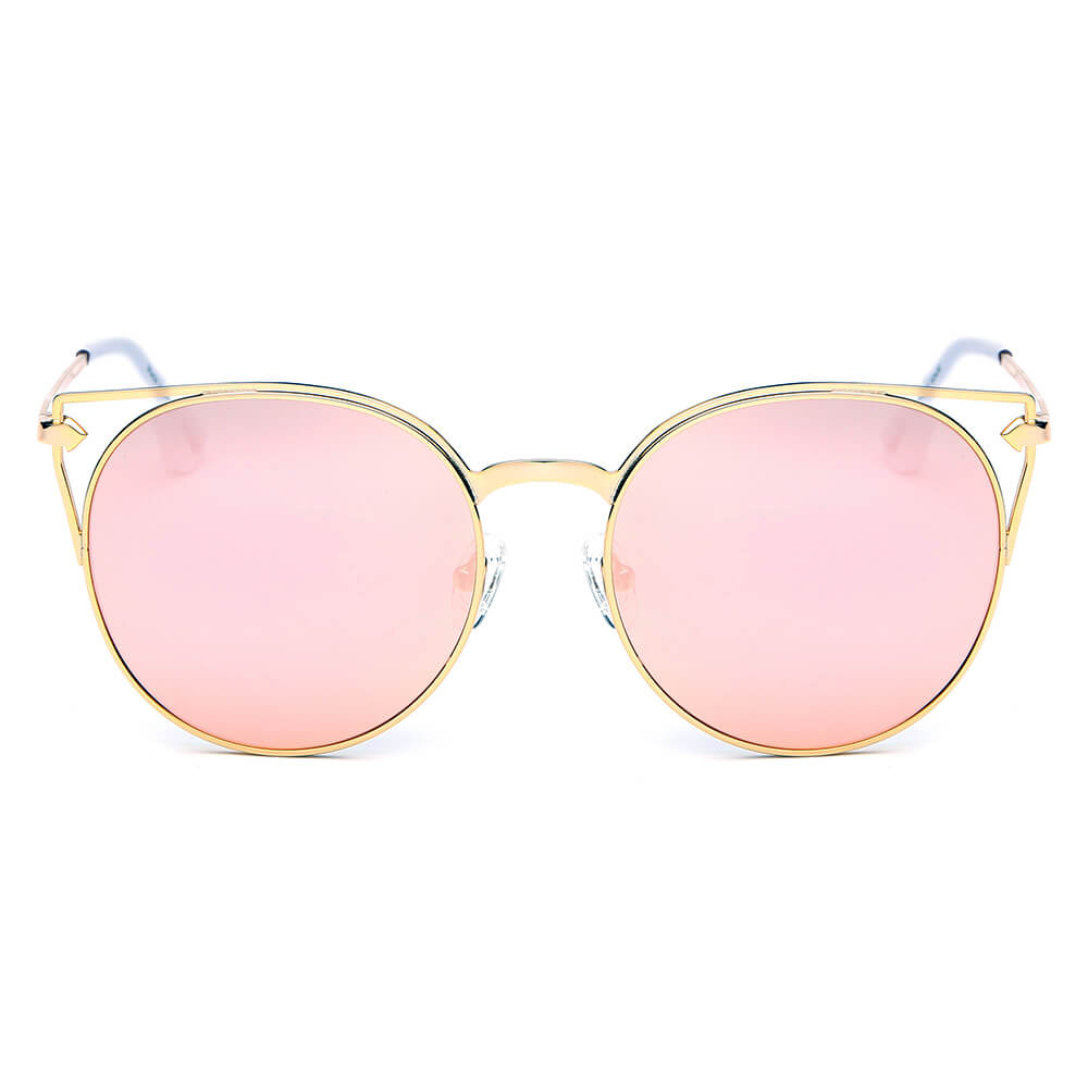 CLAYTON | Women Round Petite Cat Eye Sunglasses Circle