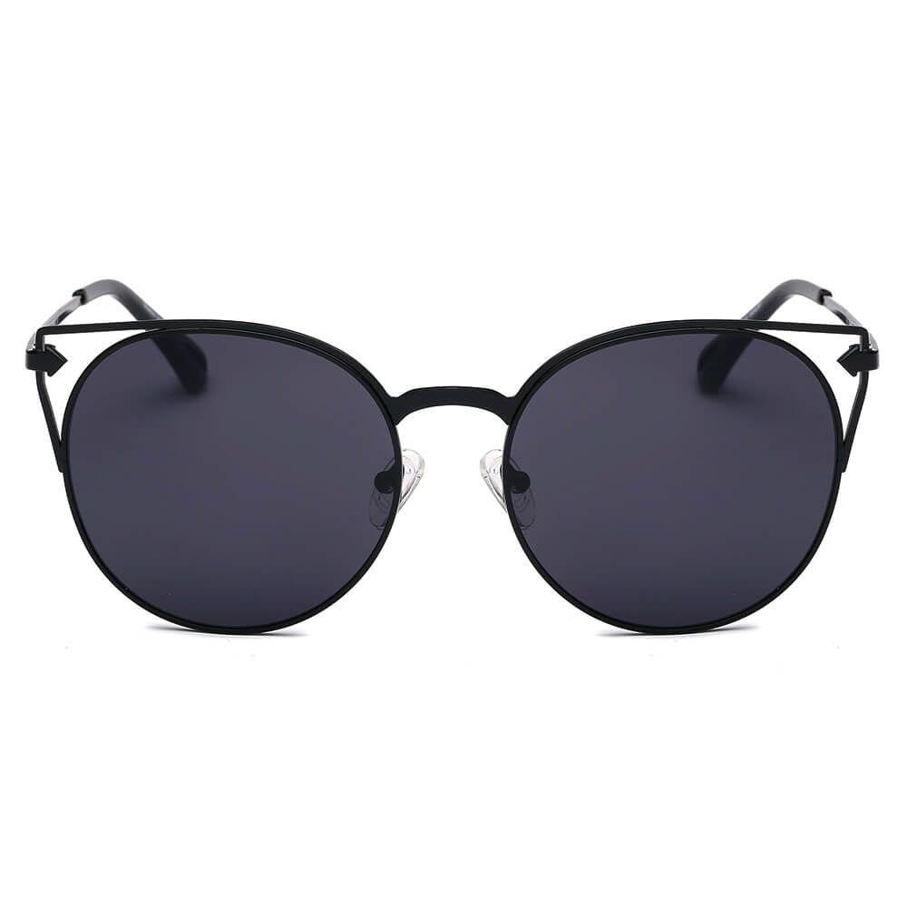 CLAYTON | Women Round Petite Cat Eye Sunglasses Circle