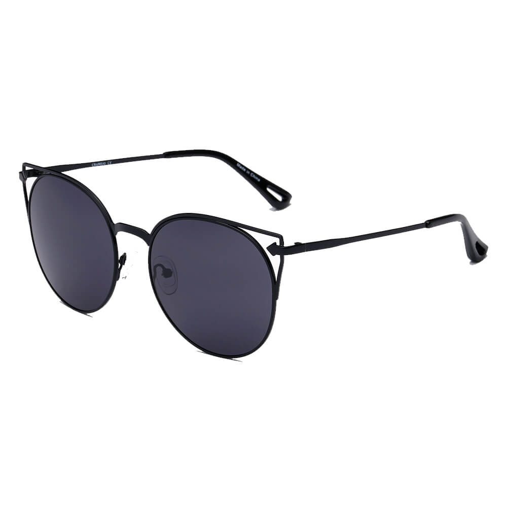 CLAYTON | Women Round Petite Cat Eye Sunglasses Circle