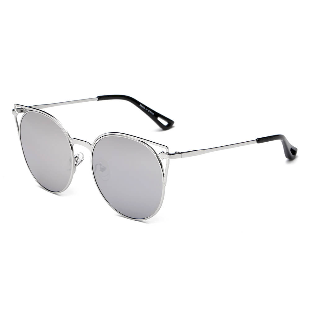 CLAYTON | Women Round Petite Cat Eye Sunglasses Circle