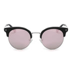 BILOXI | Women Half Frame Round Cat Eye Polarized Sunglasses
