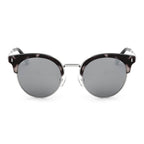 BILOXI | Women Half Frame Round Cat Eye Polarized Sunglasses
