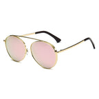 BETHEL | Retro Mirrored Lens Teardrop Aviator Sunglasses