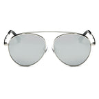 BETHEL | Retro Mirrored Lens Teardrop Aviator Sunglasses