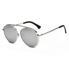 BETHEL | Retro Mirrored Lens Teardrop Aviator Sunglasses