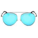 BETHEL | Retro Mirrored Lens Teardrop Aviator Sunglasses