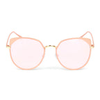 HERSHEY | Women's Flat Lens Metal Frame Cat Eye Sunglasses