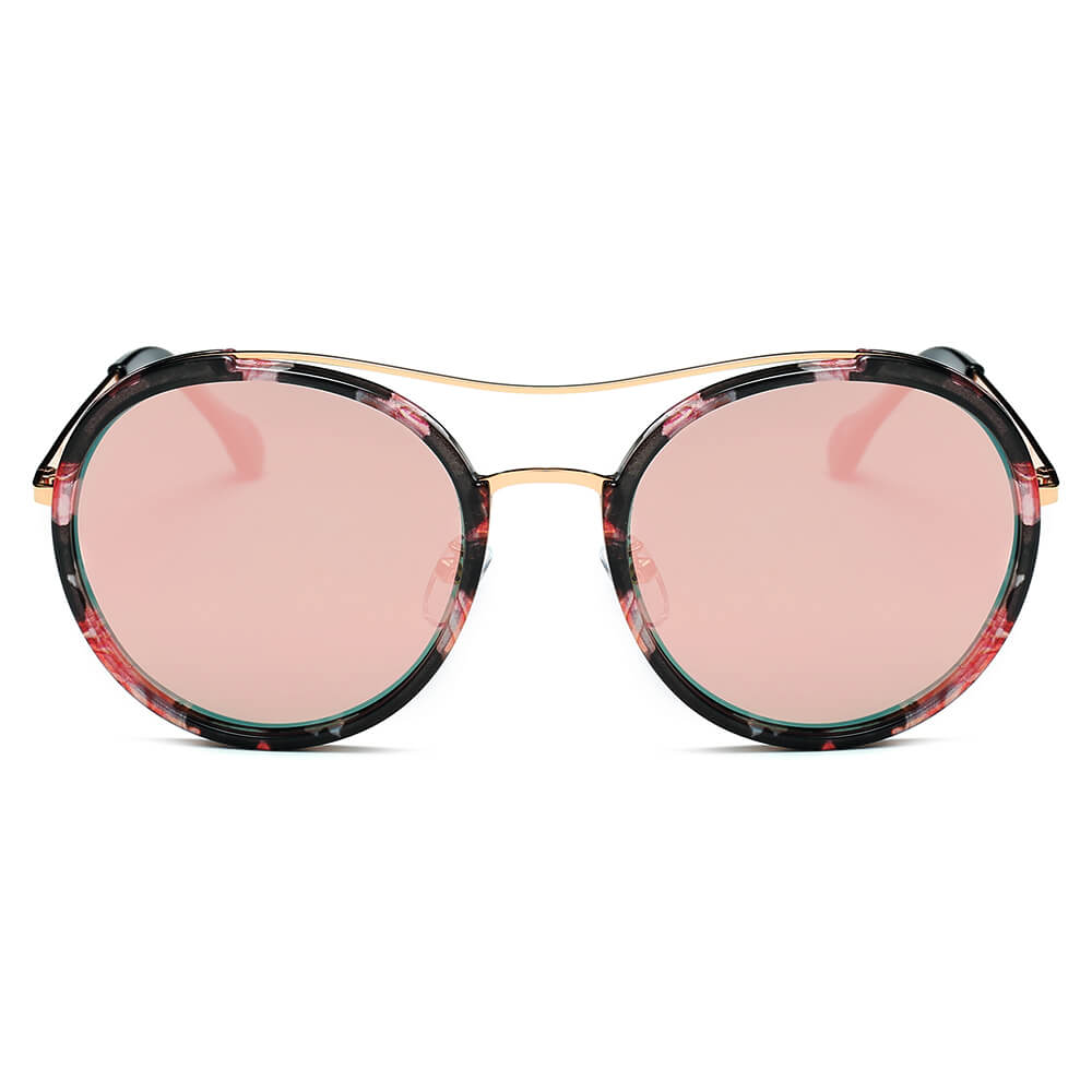 EMPORIA | Retro Polarized Lens Circle Round Sunglasses