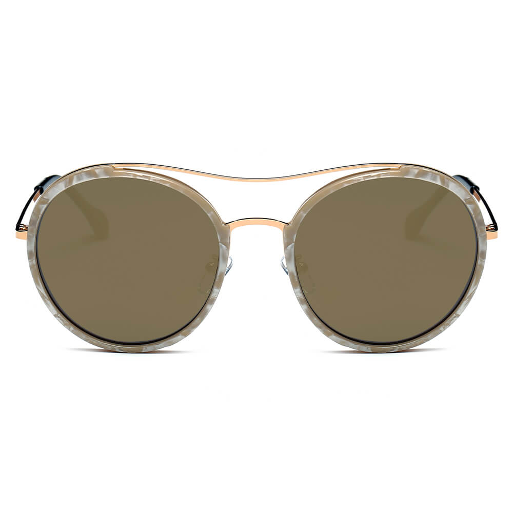 EMPORIA | Retro Polarized Lens Circle Round Sunglasses