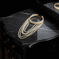 Multi-Strand Pearl Choker with Gold-Tone Clasp