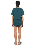 Women's Relaxed Fit 100% Cotton Slub Knit Short Set