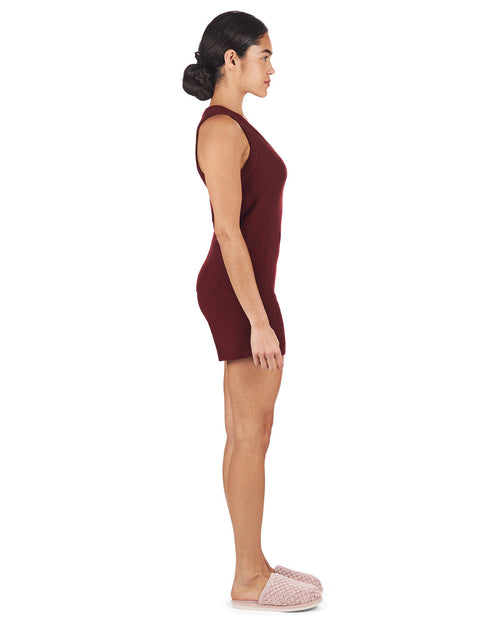 2 Piece Women's Sweater Knit Tank Top and Shorts Set
