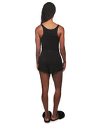 Women's Soft Luxe Matching Ribbed Tank Top and Short Set