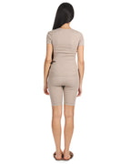Women's Organic Cotton Ribbed Biker Shorts