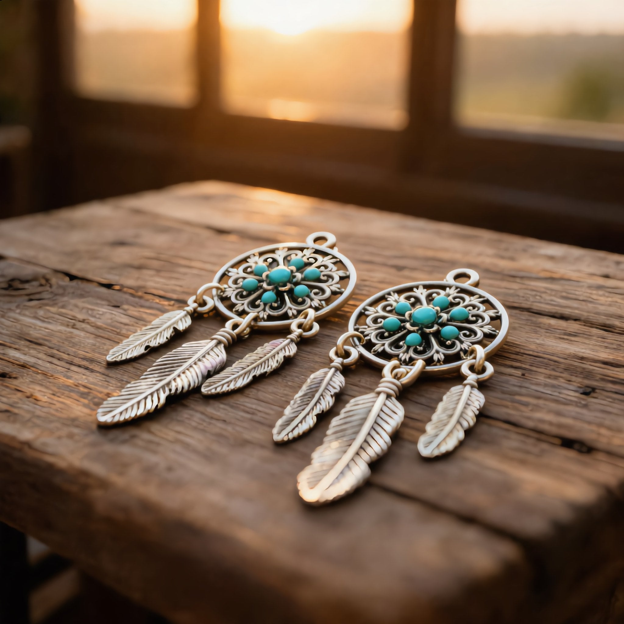 Silver-Tone Dream Catcher Pendant