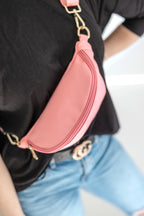 Colorful Nylon Sling Bum Hip Bag with Strap