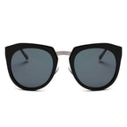 FERNDALE | Mirrored Polarized Lens Oversize Cat Eye Sunglasses