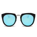 FERNDALE | Mirrored Polarized Lens Oversize Cat Eye Sunglasses