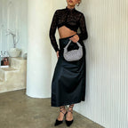Milly Black Crystal Crossbody Bag