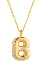 14K Gold Dipped Mini Bold initial Necklace