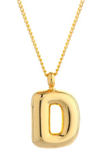 14K Gold Dipped Mini Bold initial Necklace